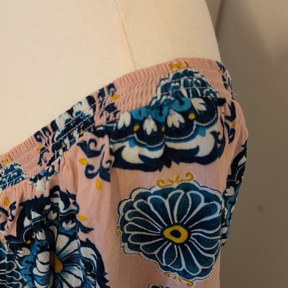 MAEVE by Anthropologie Resort Wrap Dress Pink Floral US Size 8 - Picture 10 of 16